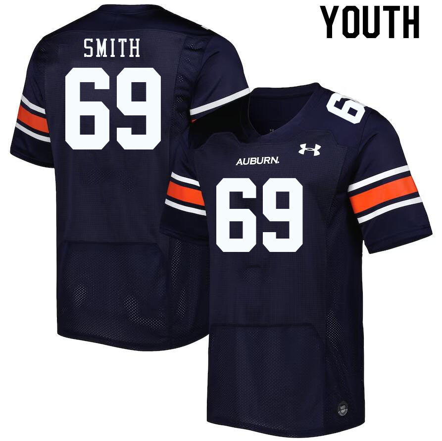 Youth #69 Colby Smith Auburn Tigers College Football Jerseys Stitched-Navy